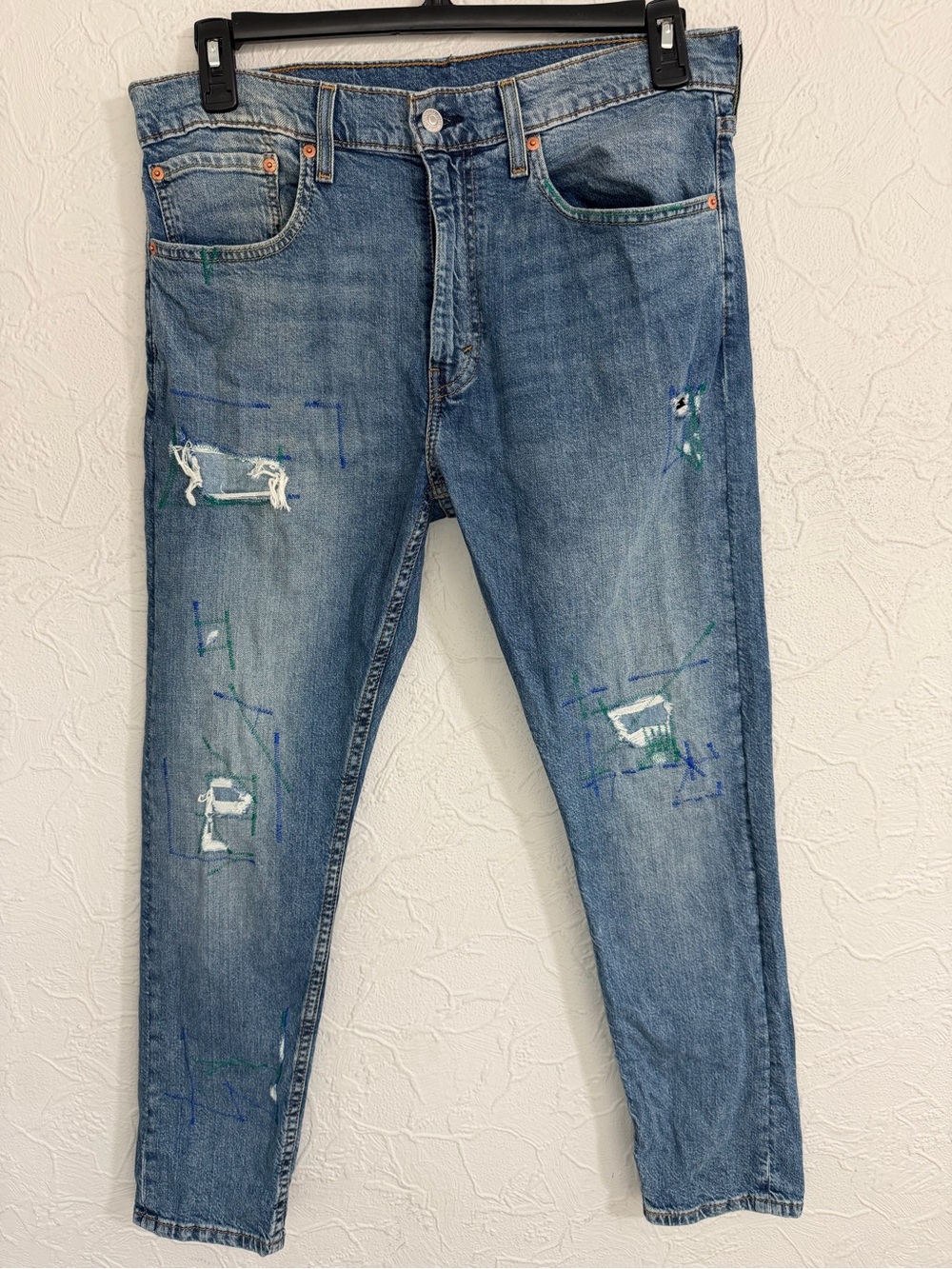 Woodie Destruction 512 Customized Tapered Jeans 34x29 NO FLAWS